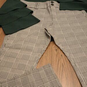 Torrid Size 12 Black and White Plaid Ponte Pants (NWT)